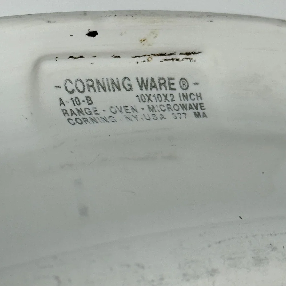 Corning Ware Le Romarin Spice O Life 10x10x2 Casserole Dish A-10-B Vintage Lid